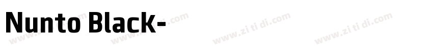 Nunto Black字体转换